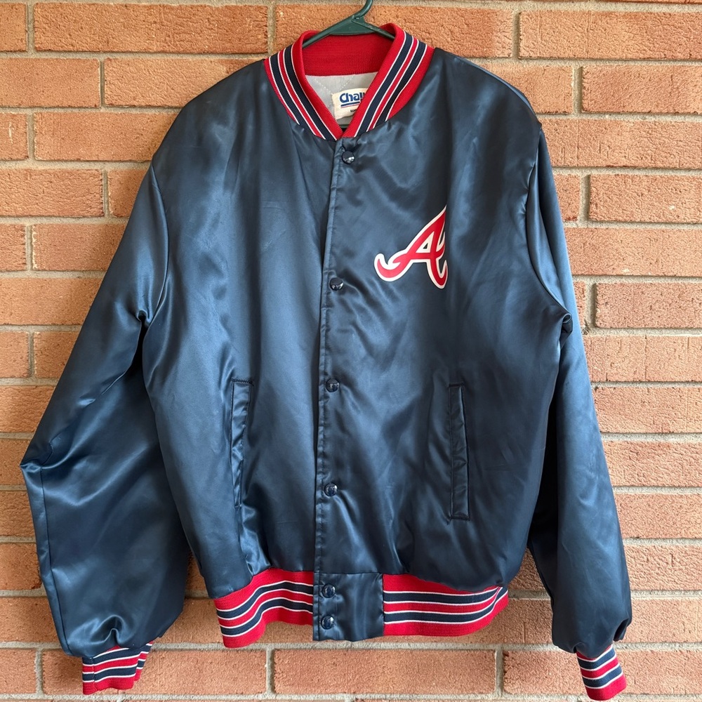 Vintage Atlanta Braves MLB Chalk Line Satin Jacket